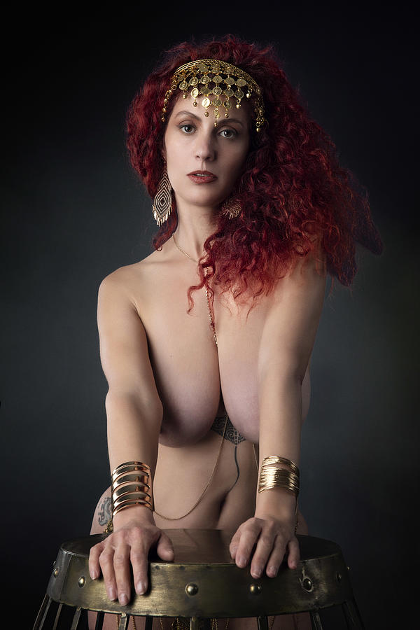 Nude Photograph - Brass & Gold by Jan Slotboom