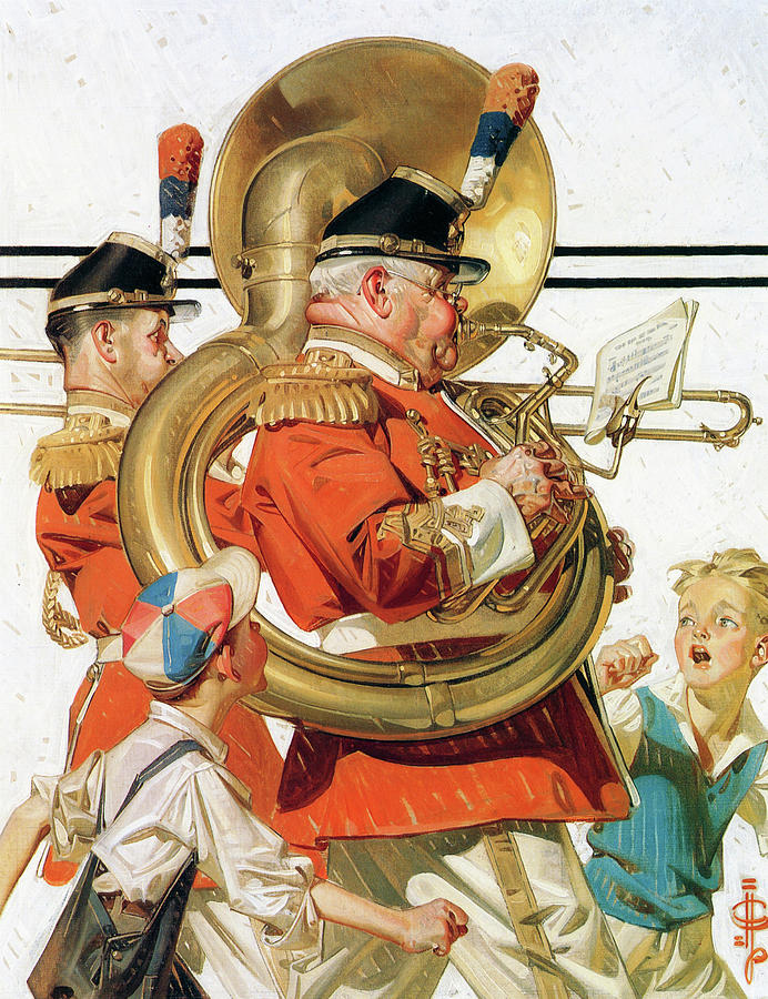 Joseph Christian Leyendecker Painting - Brass Band - Digital Remastered Edition by Joseph Christian Leyendecker Joseph Christian Leyendecker Painting - Brass Band - Digital Remastered Edition by Joseph Christian Leyendecker