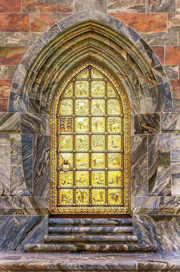 Brass Entry Door At Bok Tower Gardens  -  boktowerbrassentrydoor168943 Photograph by Frank J Benz