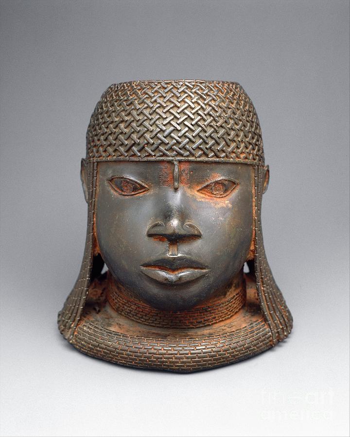 Brass Oba Sculpture From Benin Photograph by Metropolitan Museum Of Art/science Photo Library