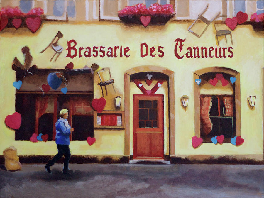 Brassarie Des Tanneurs Painting by Susan McNally