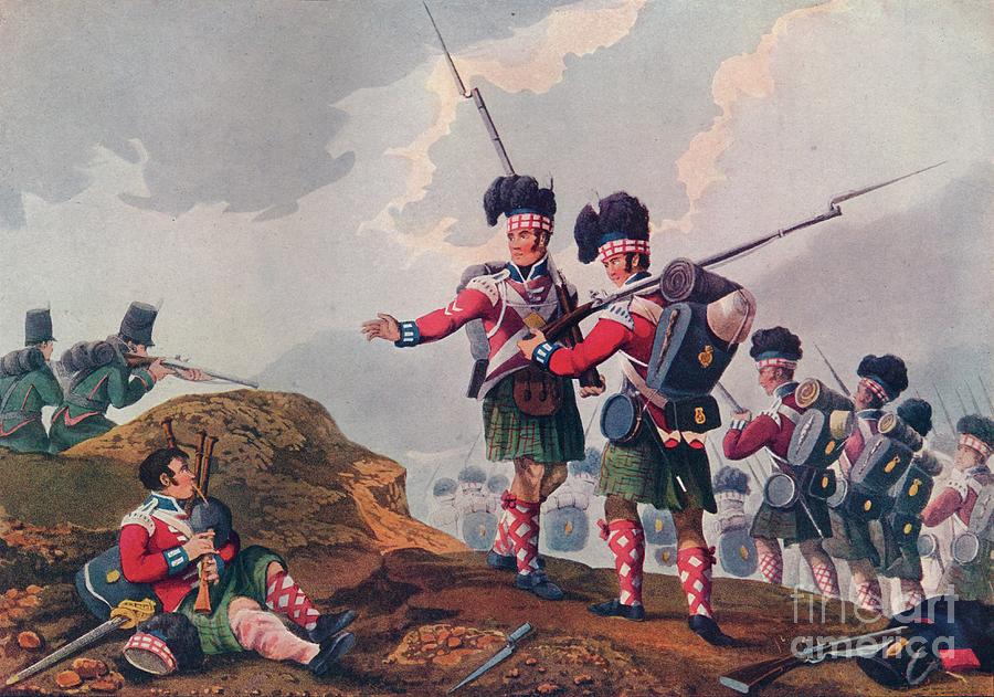 Bravery Of A Piper Of The 11th Highland Drawing by Print Collector