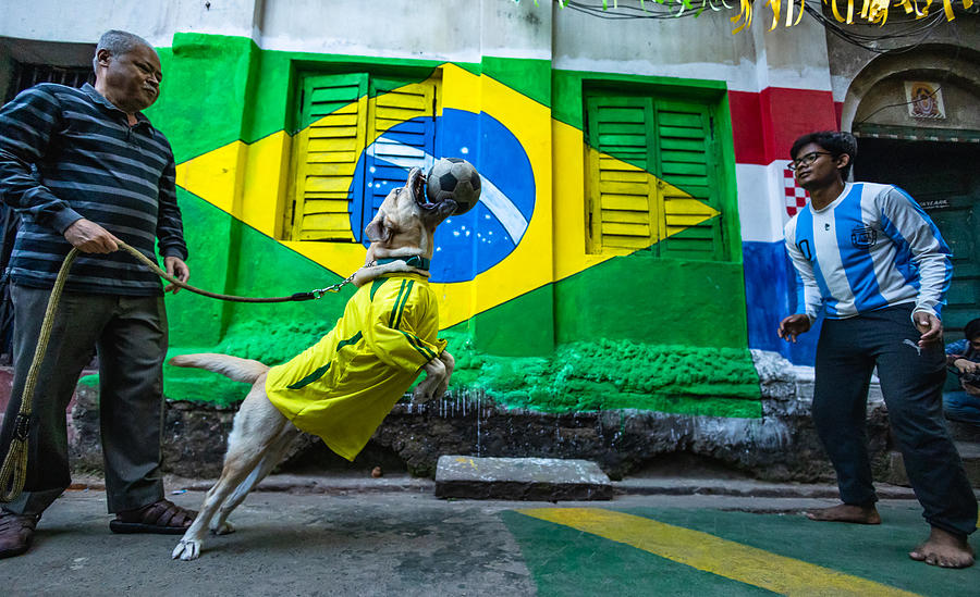 Brazil Football Team Fan In Kolkata Photograph by Prithul Das