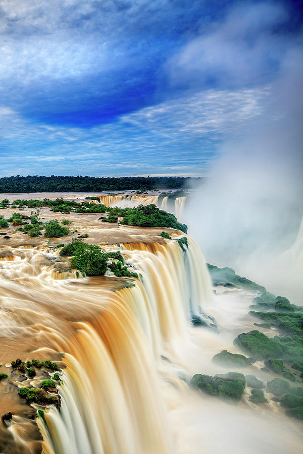 Brazil, Iguazu National Park, Falls Digital Art by Antonino Bartuccio
