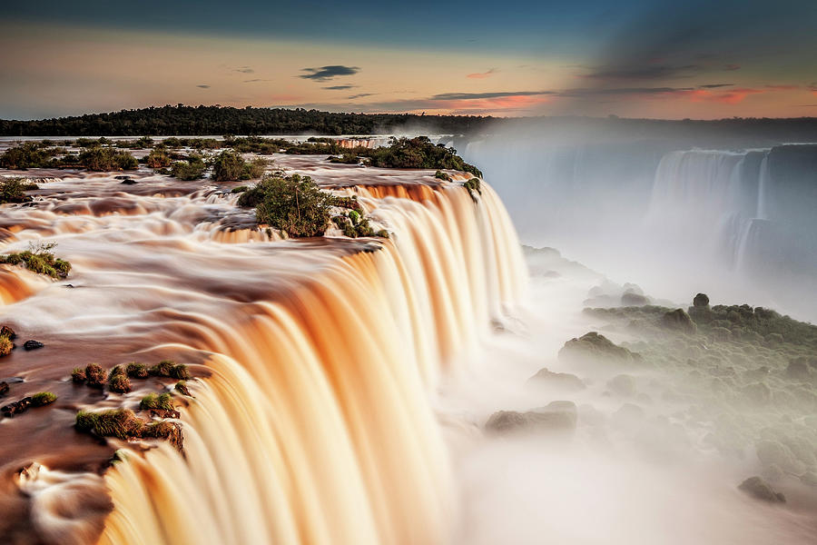 Brazil, Parana, Iguazu Falls Digital Art by Antonino Bartuccio