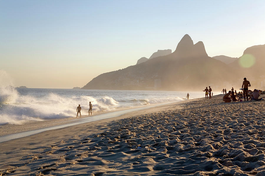 Brazil, Rio De Janeiro, People On Photograph by Alberto Coto