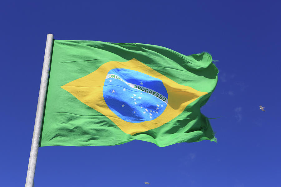 Brazilian Flag Photograph by Vincenzo Lombardo