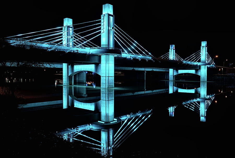Brazos River Suspension Bridge Photograph by JC Findley