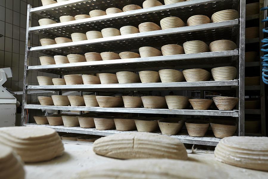 Bread Baskets In A Bakery Photograph by Herbert Lehmann