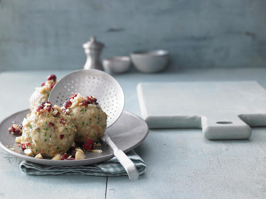 Bread Dumplings With Cranberry Photograph by Jan-peter Westermann / Stockfood Studios
