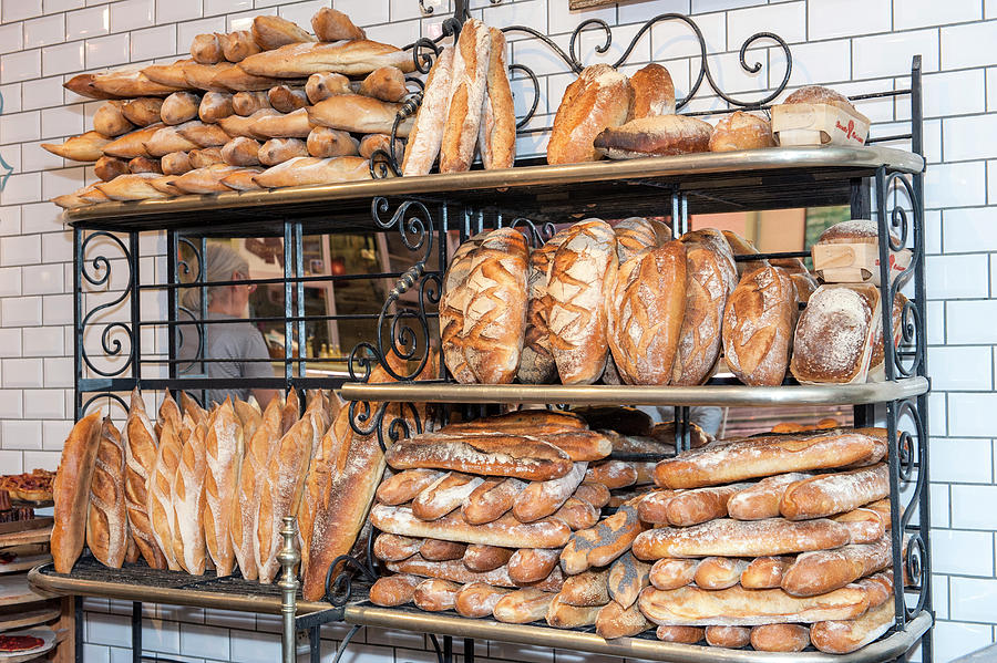Bread Photograph - Bread Vendor, Halles De Lyon, Lyon by Lisa S. Engelbrecht