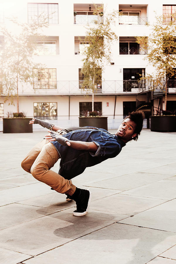 Break Dancer At Courtyard Photograph by John And Tina Reid Break Dancer At Courtyard Photograph by John And Tina Reid