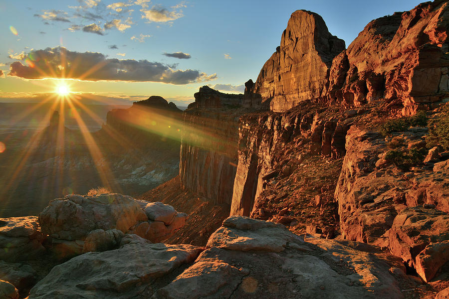 Break Through at Sunset in Canyonlands NP Photograph by Ray Mathis