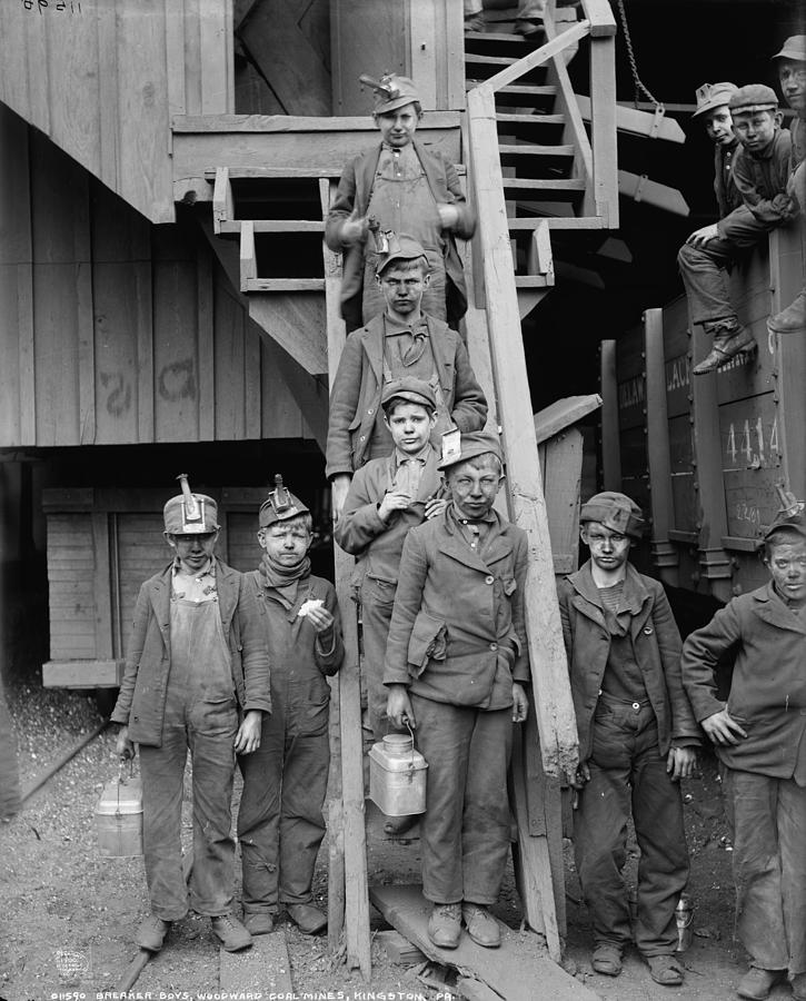Music Painting - Breaker boys, Woodward coal breakers, Kingston, Pa 2 by Celestial Images