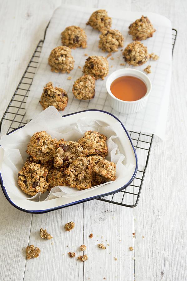 Breakfast Biscuits With Oats And Honey For Snack Boxes Photograph by Elle Brooks