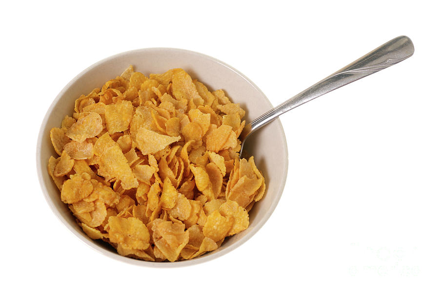 Cereal Photograph - Breakfast Dry Cereal in Bowl by Donald Erickson