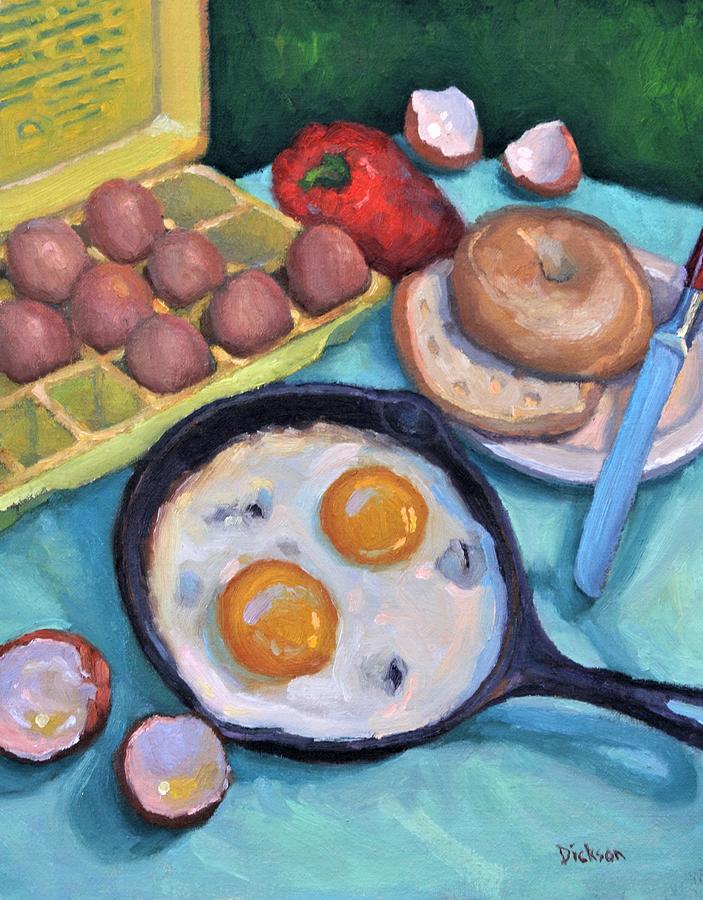 Breakfast Painting by Jeff Dickson