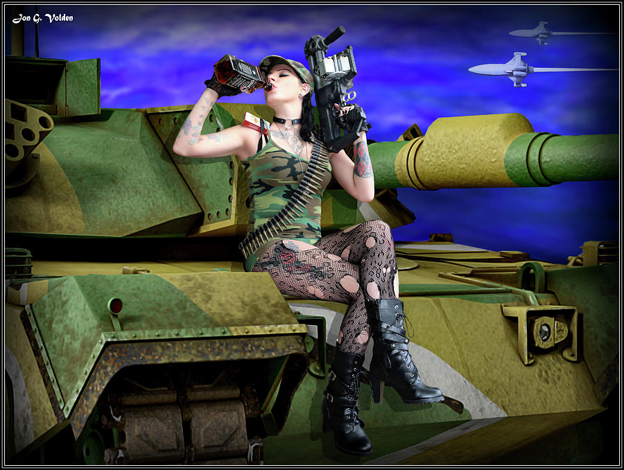 Tank Girl Breaking Badass Photograph by Jon Volden