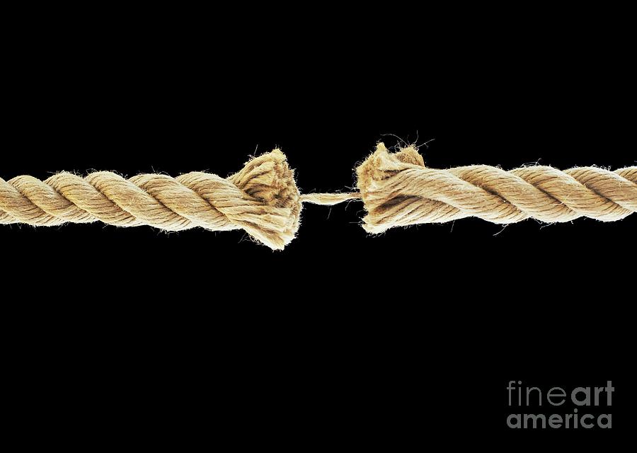Breaking Rope Photograph by Ian Hooton/science Photo Library