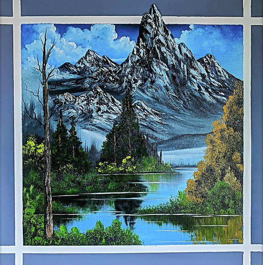 Mountain Painting - Breaking Through by Teri Lindley Mountain Painting - Breaking Through by Teri Lindley
