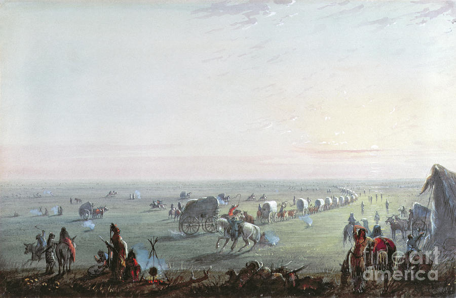 Breaking Up Camp At Sunrise, 1837 Painting by Alfred Jacob Miller
