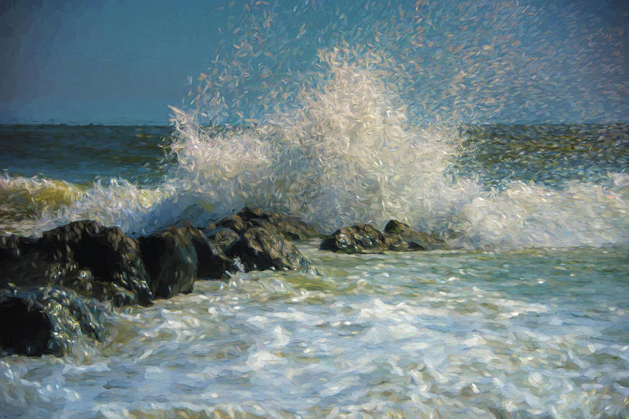 Breaking Waves Photograph by Alan Goldberg
