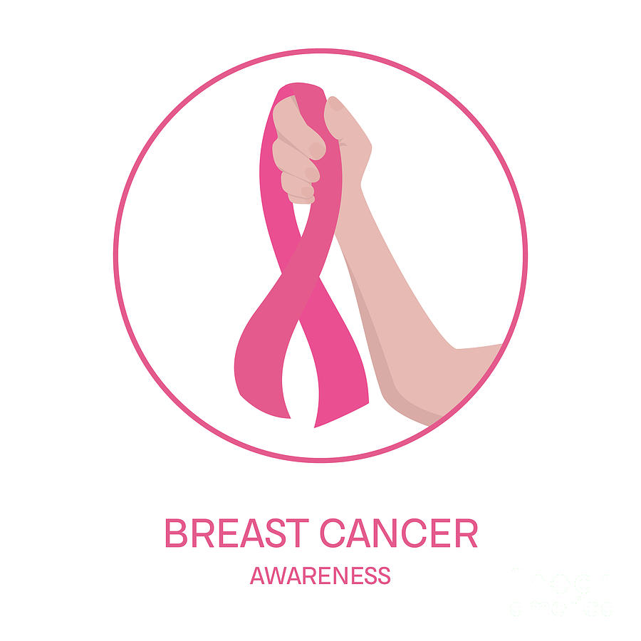 Breast Photograph - Breast Cancer Awareness Ribbon by Art4stock/science Photo Library