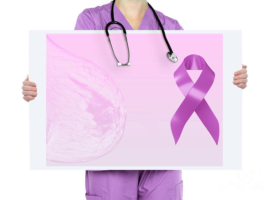 Breast Cancer Photograph - Breast Cancer Awareness by Samunella/science Photo Library