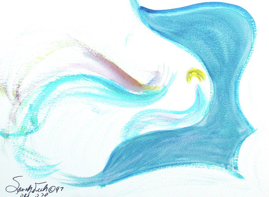 BREATHE and MEDITATE b3 Painting by Hebrewletters SL