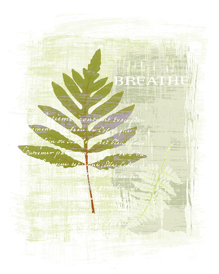 Inspirational Painting - Breathe by Wild Apple Portfolio