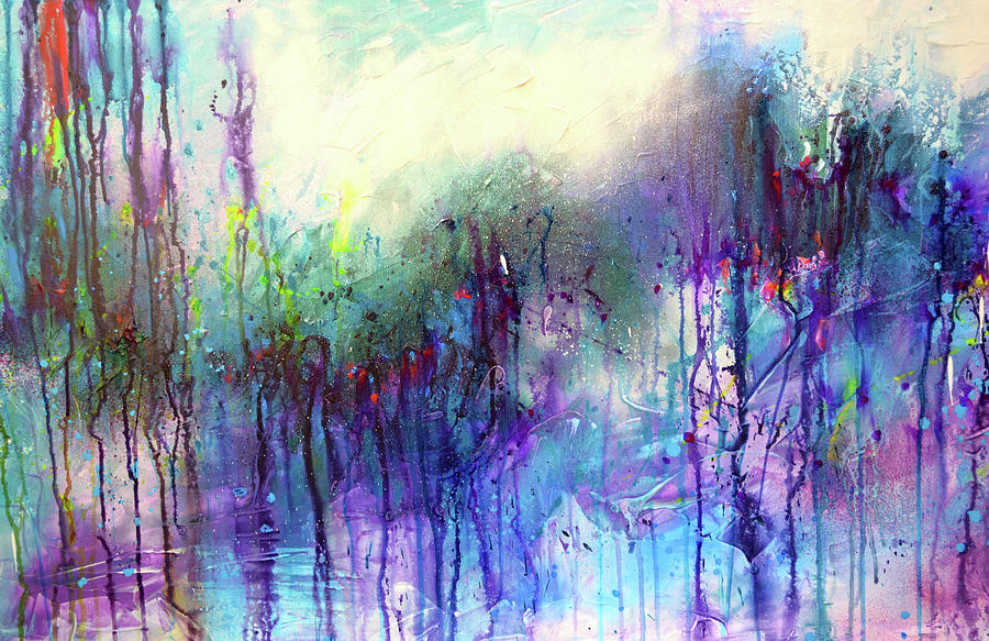 Breathing - Abstract Landscape Art Print Painting