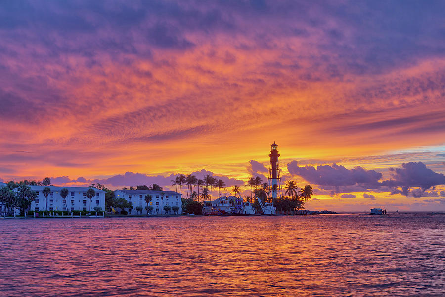 Breathtaking Dawn at Hillsboro Inlet Photograph by Claudia Domenig - Pixels