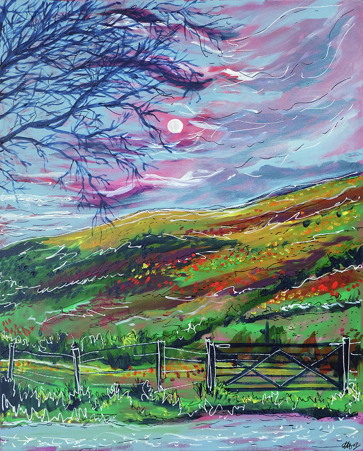 Brecon Beacons  Painting by Laura Hol Art