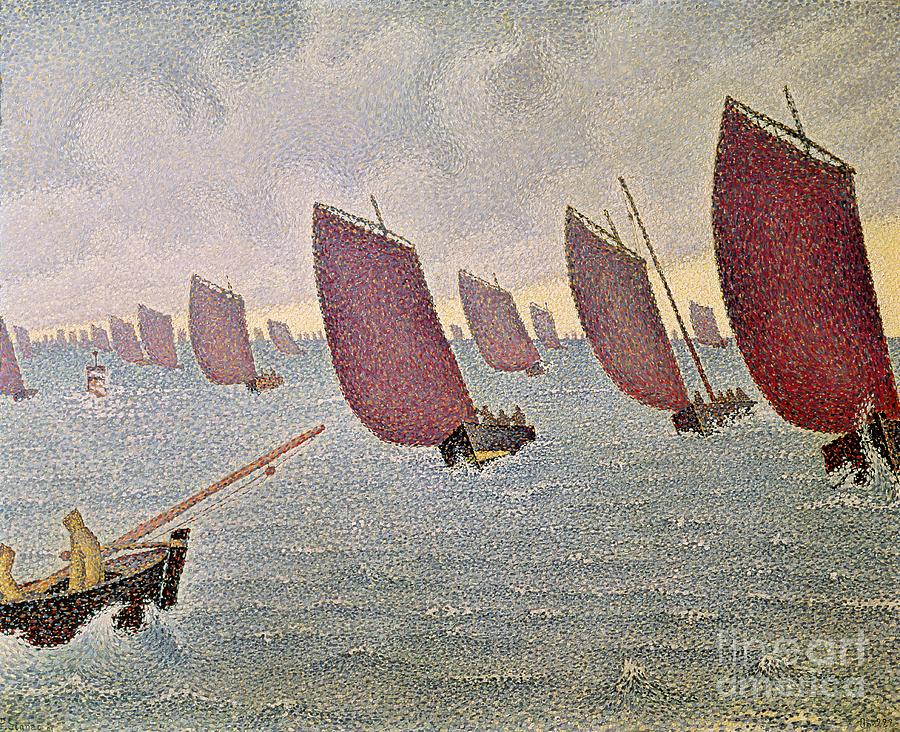 Breeze, Concarneau, 1891 Painting by Paul Signac