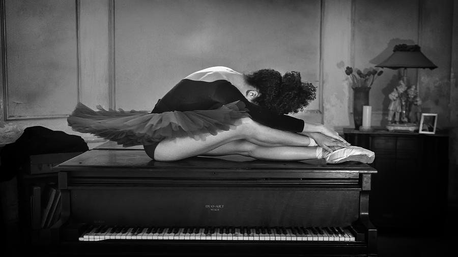Brenda And Piano Photograph by Joan Gil Raga