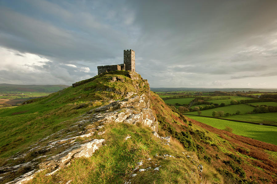 Brentor Church, Dartmoor, Devon. October 2009. Photograph by Ross ...