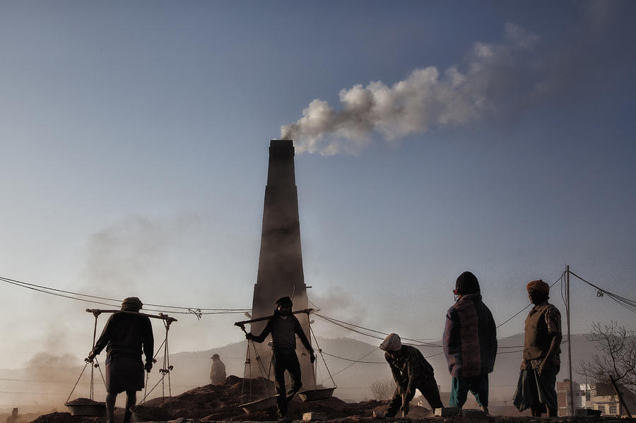 Nepal Photograph - Brick Factory (1): Keeping The Chimney Burning by Yvette Depaepe