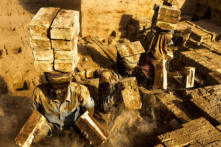 Brick Photograph - Brick Factory by Goutam Roy