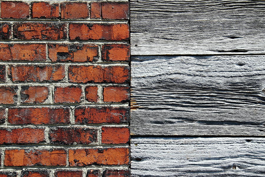 Brick Vs Wood - The Reckoning  Photograph by Kreddible Trout