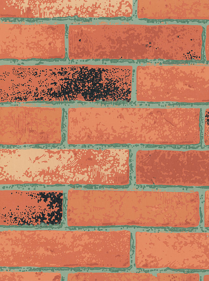 Vintage Drawing - Bricks by CSA Images