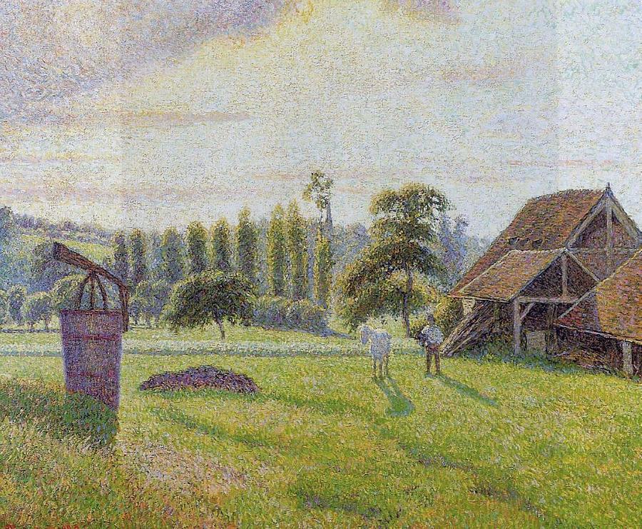 Brickworks at Eragny, 1888 Painting by Camille Pissarro - Fine Art America