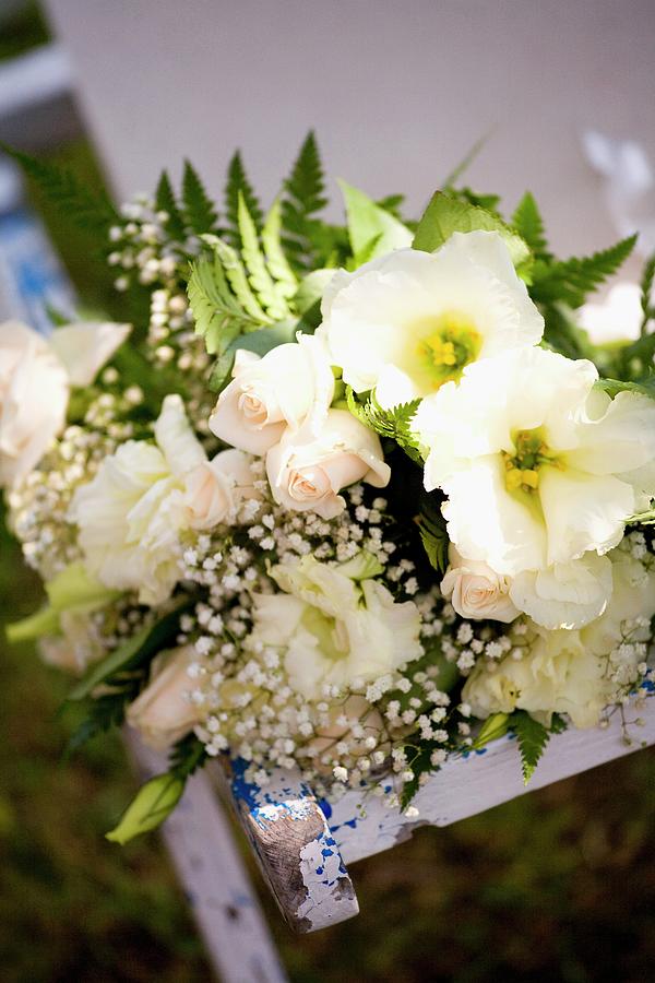 Bridal Bouquet In Delicate Pastel Shades Photograph by Imagerie