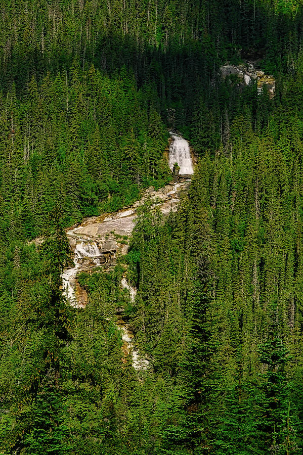 Bridal Veil Falls Alaska Photograph