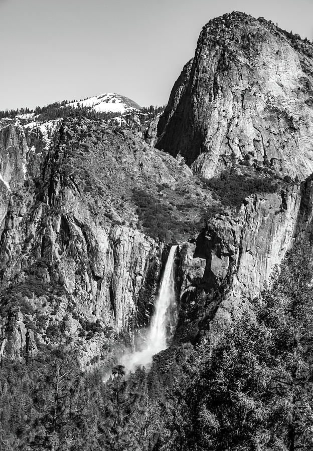 Bridal Veil Falls in Black and White Photograph by Marcy Wielfaert ...