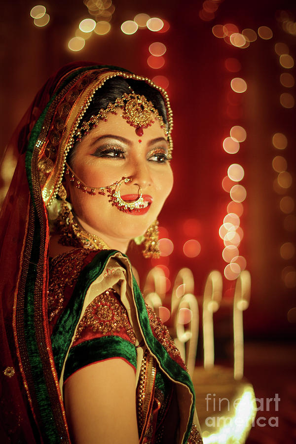 Bride In Bokeh Photograph by Wasif Hassan