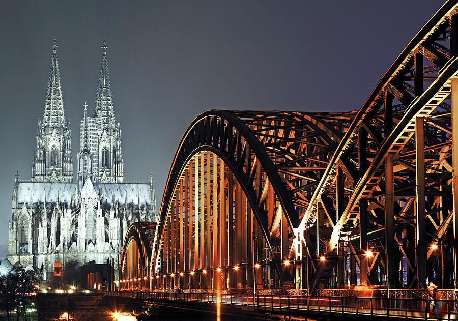 Bridge And Cathedral Photograph by Allan Baxter