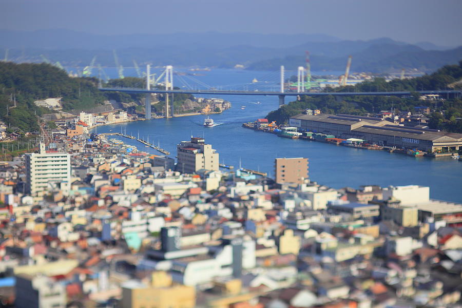 Bridge And Town Photograph by Noriyuki Araki