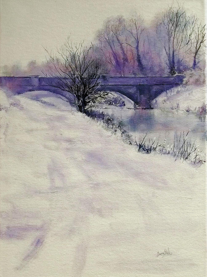 Bridge At Stony Painting by Barry BLAKE