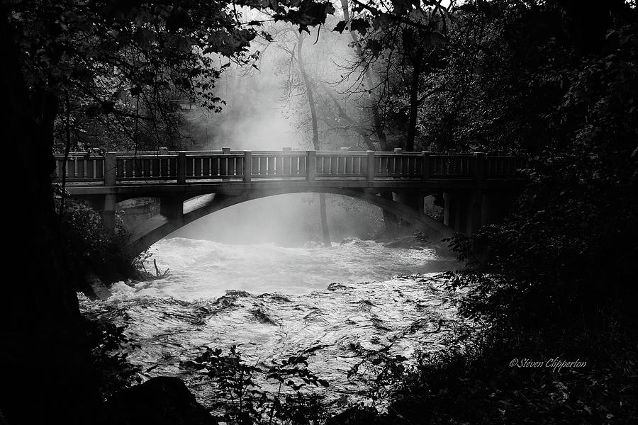 Bridge black and white 2 Photograph by Steven Clipperton