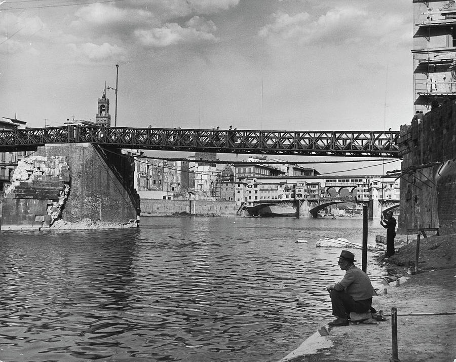 Bridge In Florence Photograph by Alfred Eisenstaedt